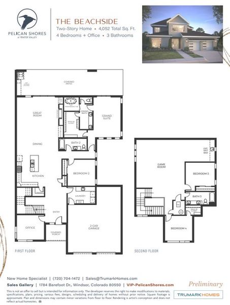 The Beachside Floor Plan