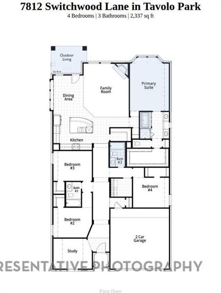 2D floor plan layout of this home in Tavolo Park, Fort Worth, TX (Image 2). 2D floor plan layout of this home in Tavolo Park, Fort Worth, TX (Image 2).