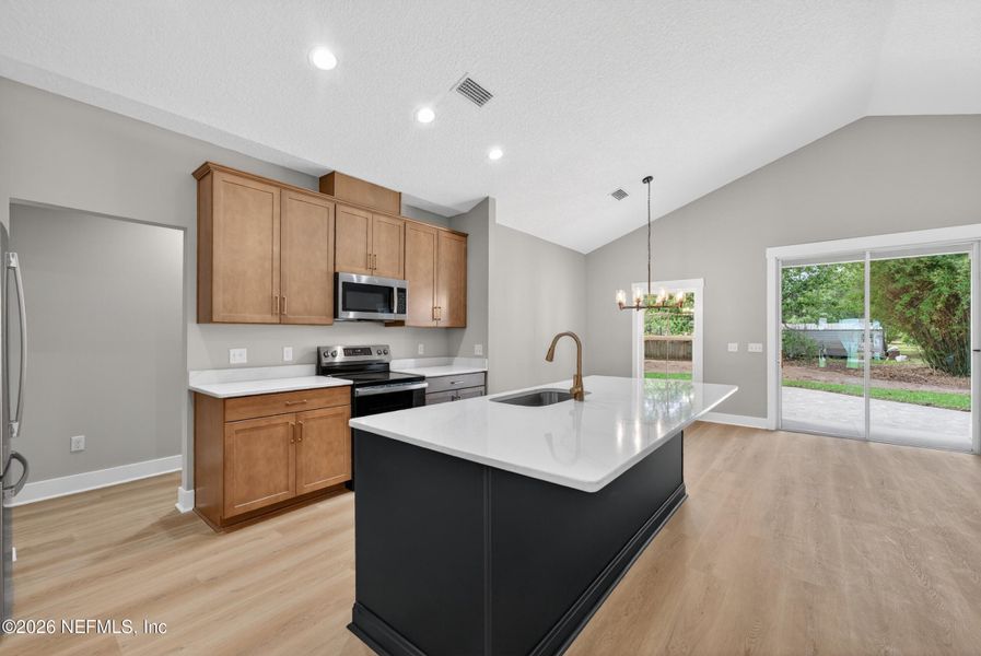 Furnished interior view inside a new home in , Macclenny (Image 7).