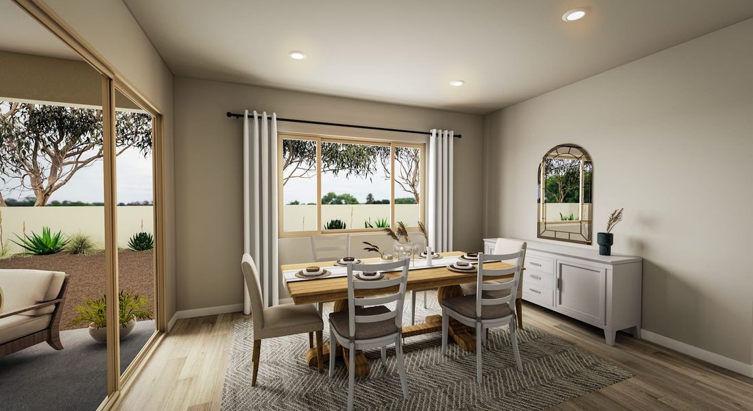 Representative furnished interior of a home built from the Dahlia Plan 5006 by Tri Pointe Homes in Soleo, San Tan Valley (Image 7).