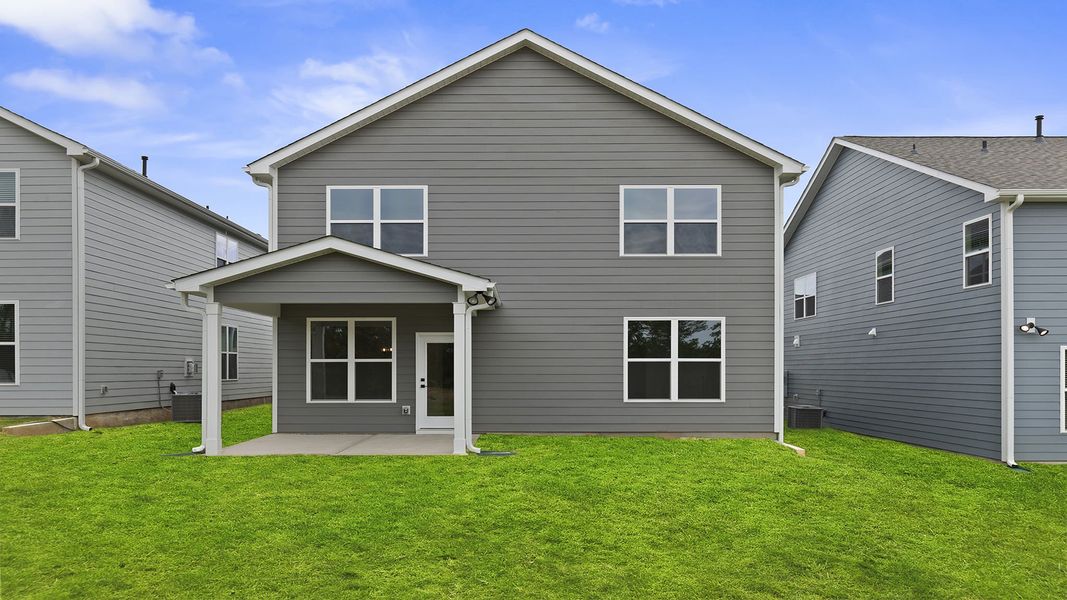 Exterior details and patio area of a home in Adams Glen, Greenville (Image 3).