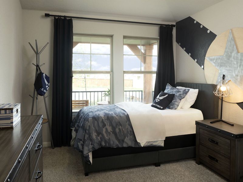 Furnished interior view inside a new home in Remington Ranch, San Antonio (Image 9).