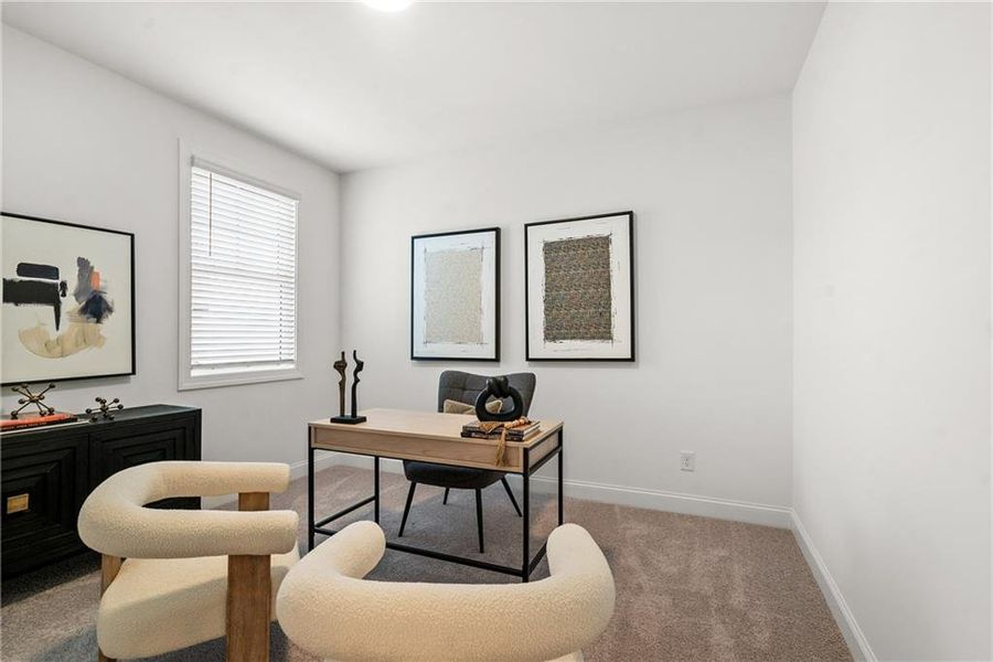 Furnished interior view inside a new home in Millcroft Townhomes, Buford (Image 49).