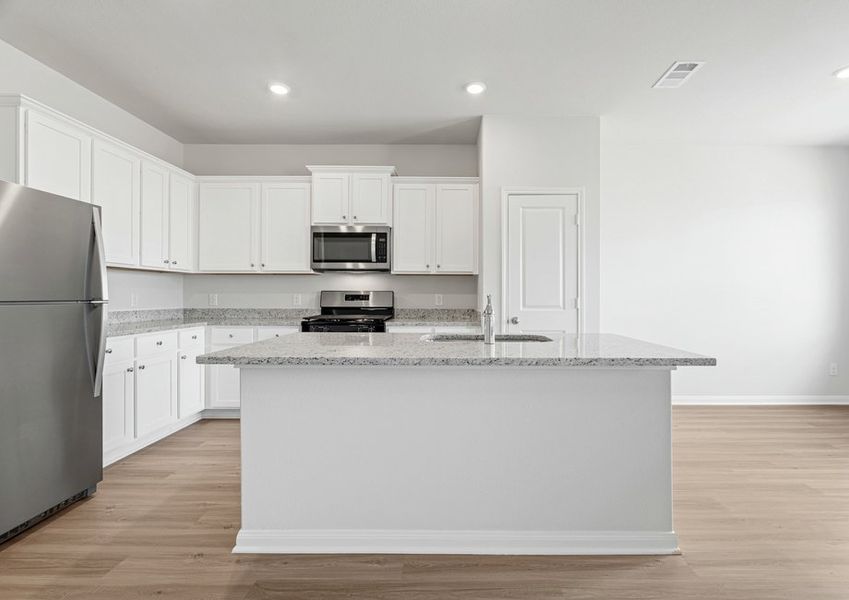 Stainless steel appliances included in the kitchen
