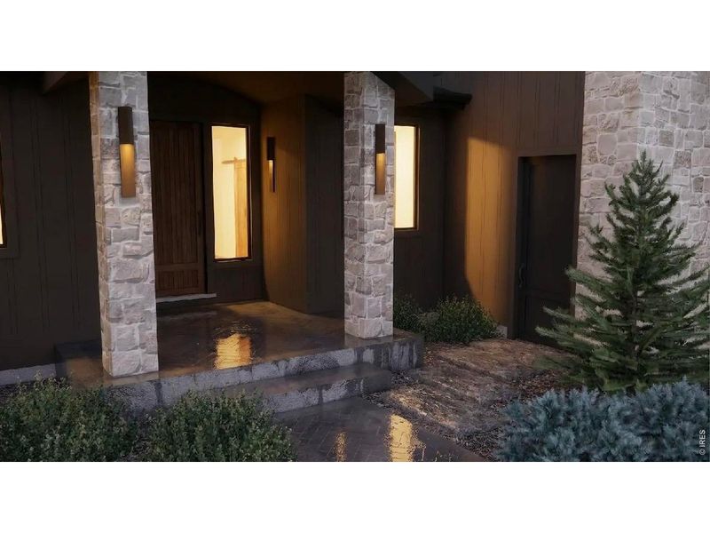 Exterior details and patio area of a home in , Timnath (Image 3).