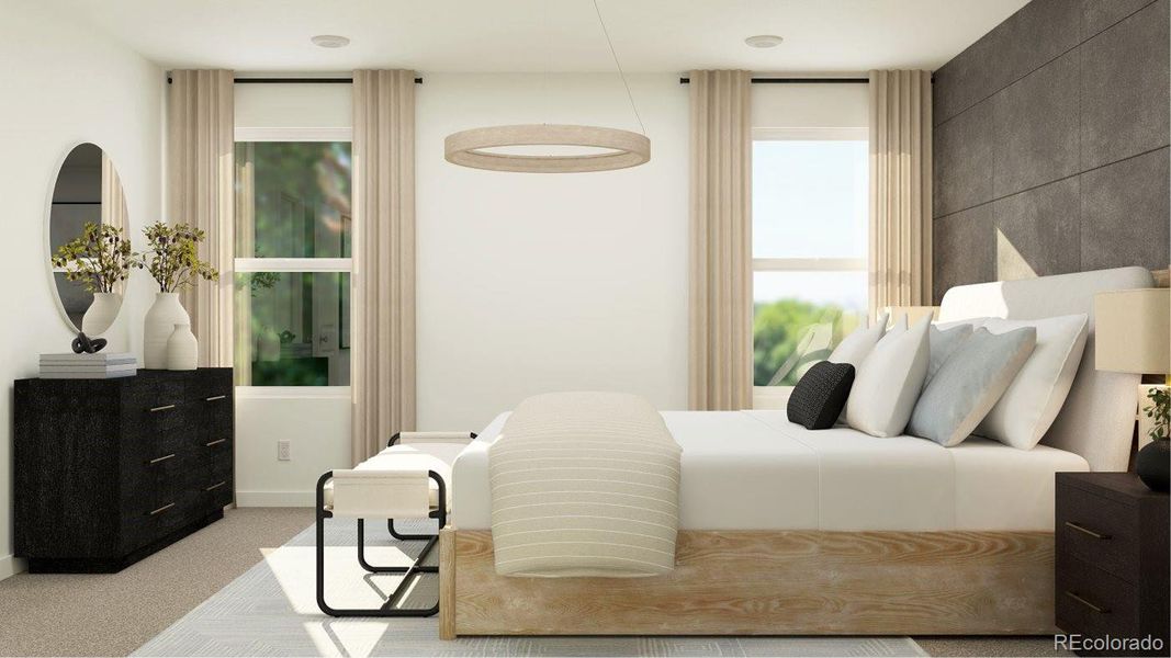 Furnished interior view inside a new home in , Colorado Springs (Image 5). Furnished interior view inside a new home in , Colorado Springs (Image 5).