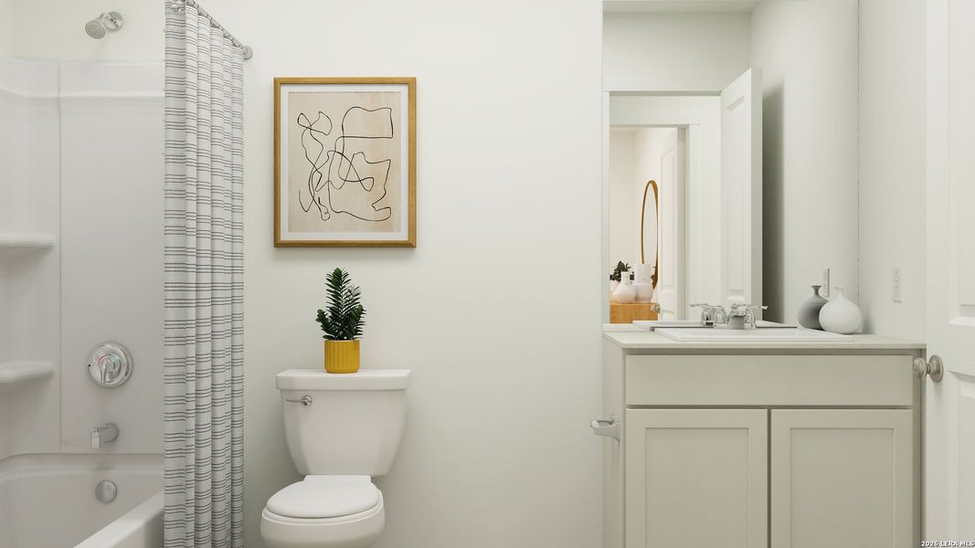 Furnished interior view inside a new home in Tobey Ridge, Jourdanton (Image 13).