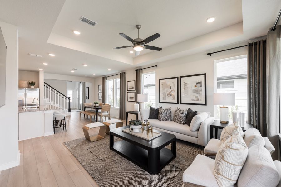 Furnished interior view inside a new home in Mason Woods, Cypress (Image 10).