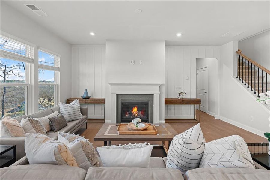 Furnished interior view inside a new home in Sierra Creek, Hoschton (Image 12).