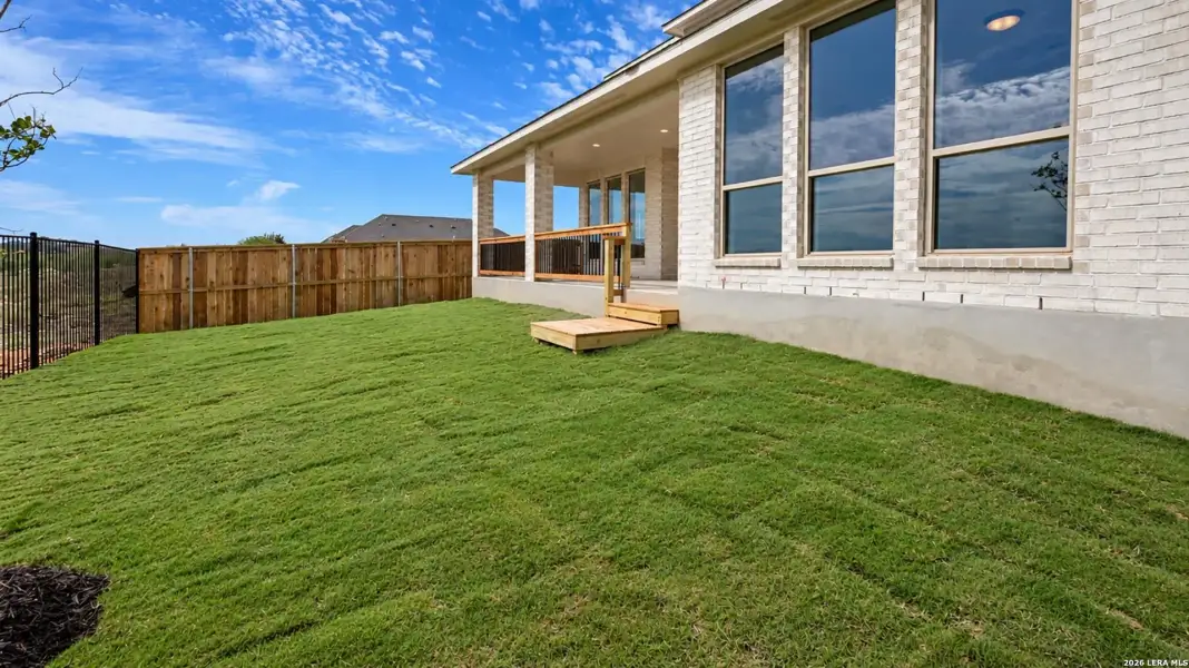 Exterior details and patio area of a home in Mayfair, New Braunfels (Image 26). Exterior details and patio area of a home in Mayfair, New Braunfels (Image 26).