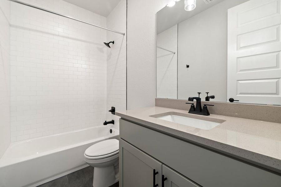 Furnished interior view inside a new home in Park Collection at Lariat, Liberty Hill (Image 21).