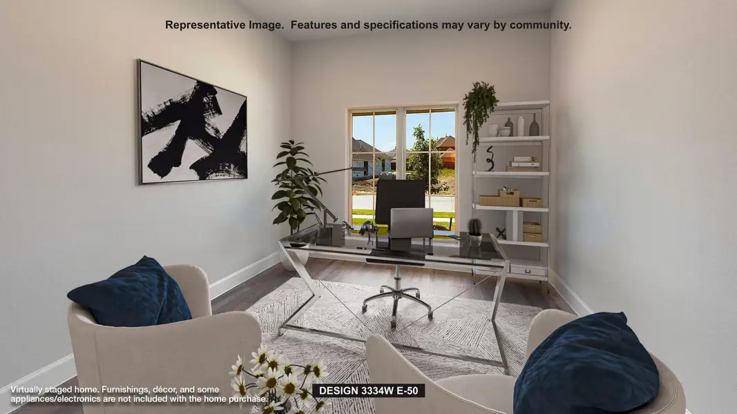 Furnished interior view inside a new home in Briarley, Montgomery (Image 5).