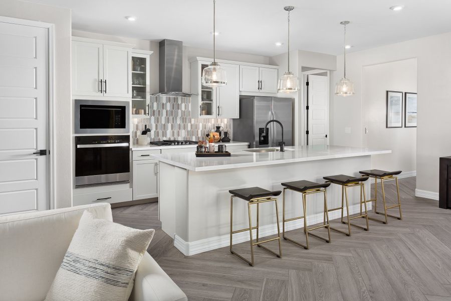 Representative furnished interior of a home built from the Pinehurst by Beazer Homes in Acacia Foothills at Estrella: Acacia Foothills II, Goodyear (Image 21).