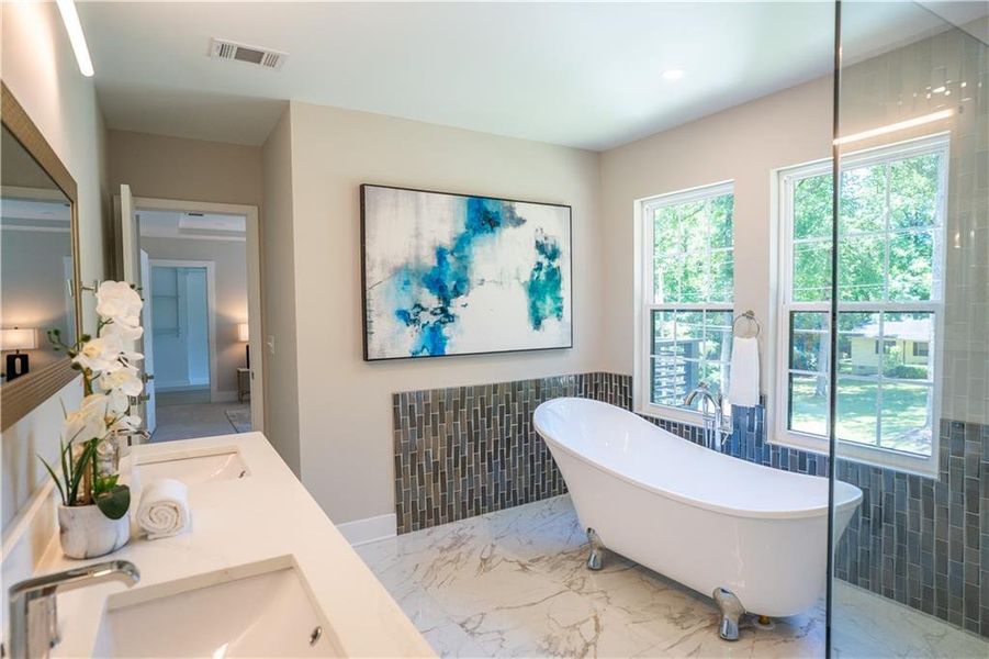 Furnished interior view inside a new home in , Snellville (Image 34).