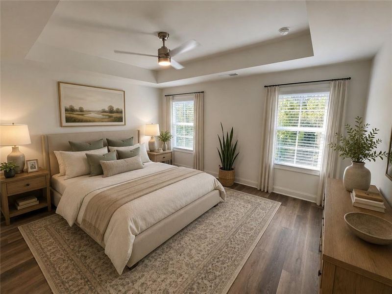 Furnished interior view inside a new home in , Cumming (Image 6).