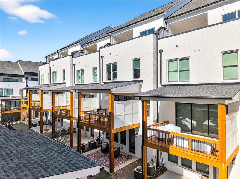 Exterior details and patio area of a home in , Atlanta (Image 32).