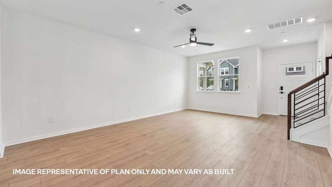Spacious, unfurnished interior of a new home in Avery Centre, Round Rock (Image 32). Spacious, unfurnished interior of a new home in Avery Centre, Round Rock (Image 32).