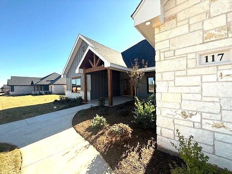 Exterior details and patio area of a home in , Abilene (Image 23).