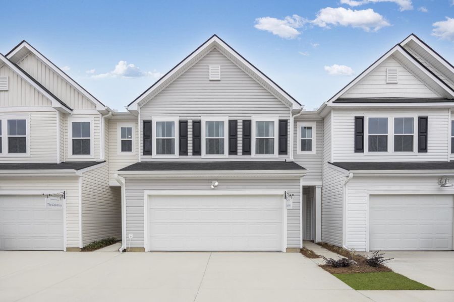 Front exterior of a new home in Dawson Pointe, Summerville, SC, highlighting curb appeal (Image 1). Front exterior of a new home in Dawson Pointe, Summerville, SC, highlighting curb appeal (Image 1).