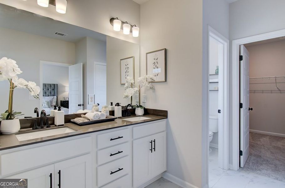 Furnished interior view inside a new home in The Towns at Auburn Station West, Auburn (Image 11).