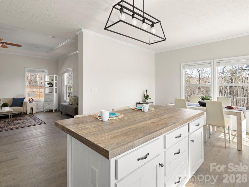 Furnished interior view inside a new home in , Hendersonville (Image 10).