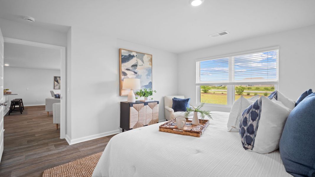Furnished interior view inside a new home in The Groves at Bees Creek, Ridgeland (Image 19).