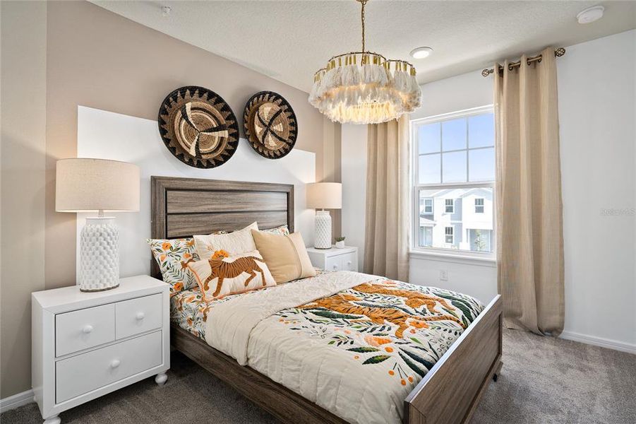 Furnished interior view inside a new home in Parkside Trails, Clermont (Image 6).