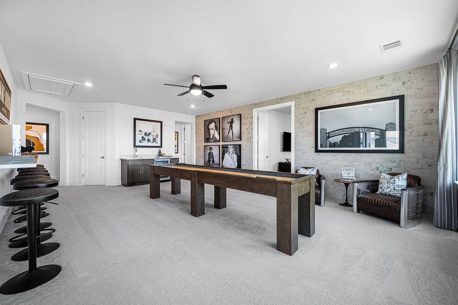 Furnished interior view inside a new home in Travisso, Leander (Image 19).