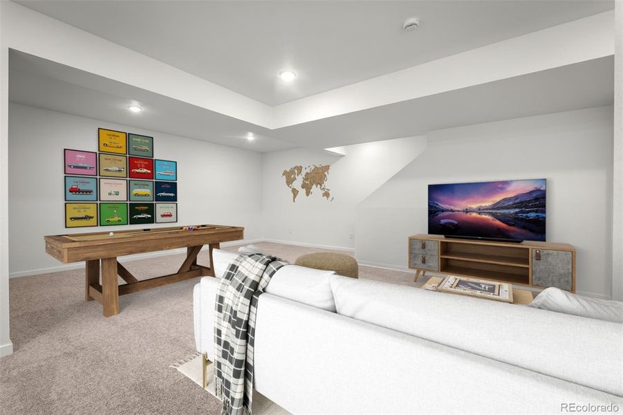 Furnished interior view inside a new home in Revel Crossing at Wolf Ranch – The Outlook Collection, Colorado Springs (Image 19).