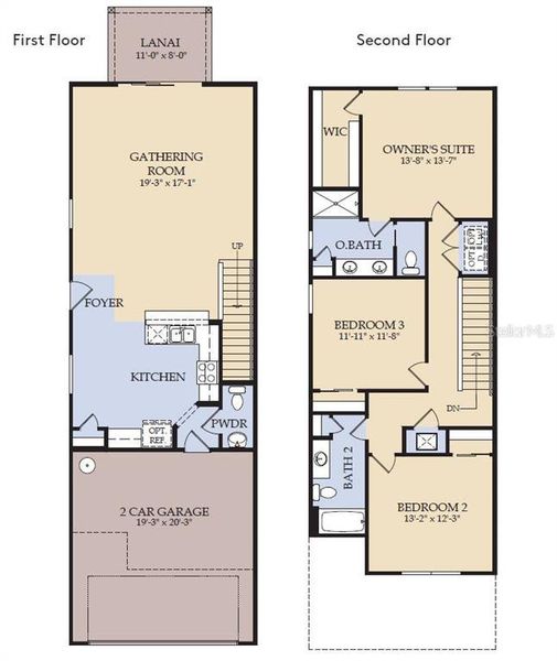 2D floor plan layout of this home in , Sanford, FL (Image 4).