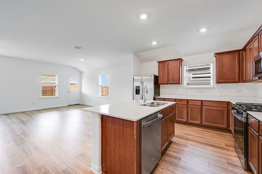 Furnished interior view inside a new home in River Ridge, Crandall (Image 14). Furnished interior view inside a new home in River Ridge, Crandall (Image 14).