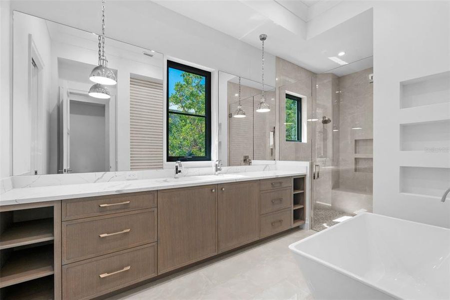 Furnished interior view inside a new home in , Sarasota (Image 44).