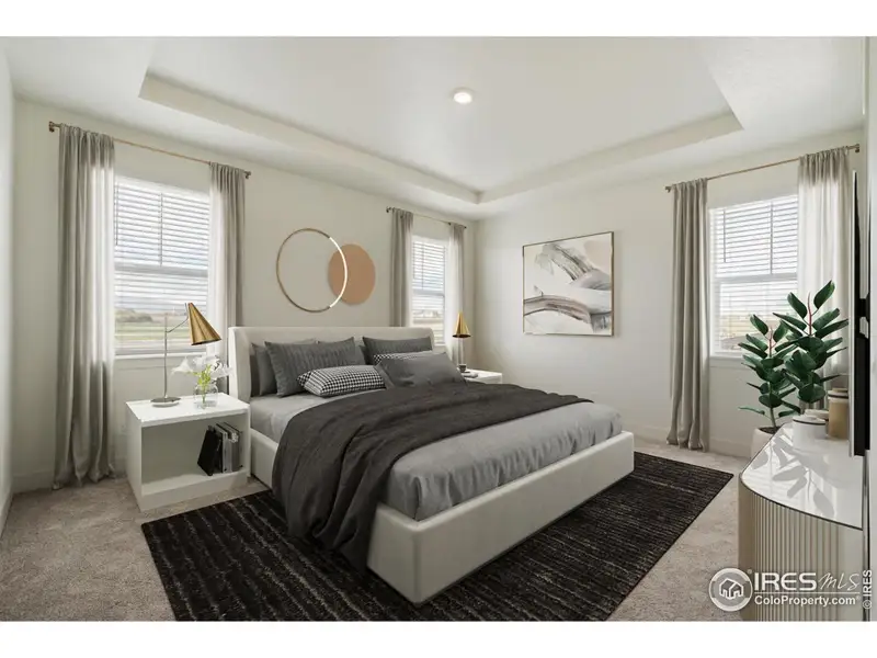 Furnished interior view inside a new home in Vantage, Berthoud (Image 8). Furnished interior view inside a new home in Vantage, Berthoud (Image 8).