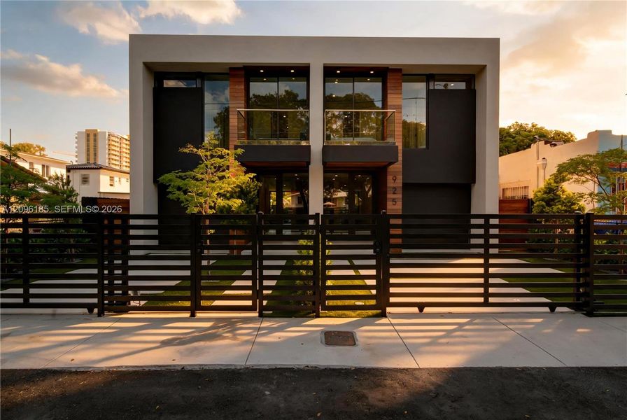 Exterior details and patio area of a home in , Miami (Image 28). Exterior details and patio area of a home in , Miami (Image 28).