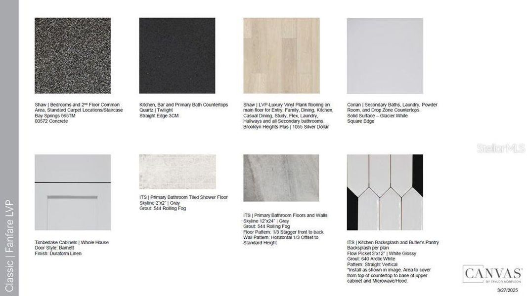 Sample of building materials used in homes in Indigo Creek, Apollo Beach (Image 29).