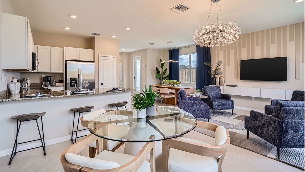 Representative furnished interior of a home built from the Denali by D.R. Horton in Parker Pointe, Homestead (Image 10). Representative furnished interior of a home built from the Denali by D.R. Horton in Parker Pointe, Homestead (Image 10).