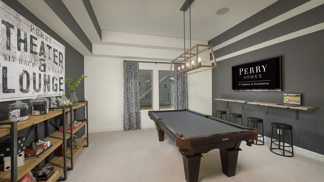 Furnished interior view inside a new home in Cross Creek Ranch 65', Fulshear (Image 9). Furnished interior view inside a new home in Cross Creek Ranch 65', Fulshear (Image 9).