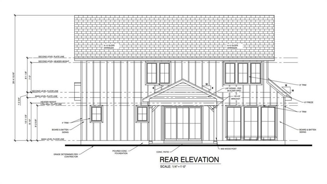 Exterior rendering of this home design in , Stone Mountain, GA (Image 9).