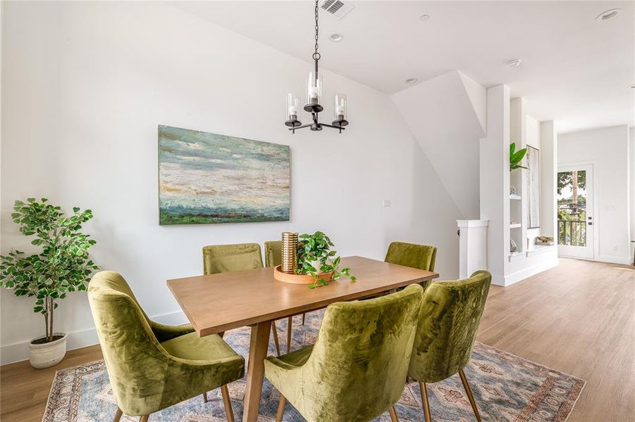 Furnished interior view inside a new home in , Farmers Branch (Image 20). Furnished interior view inside a new home in , Farmers Branch (Image 20).