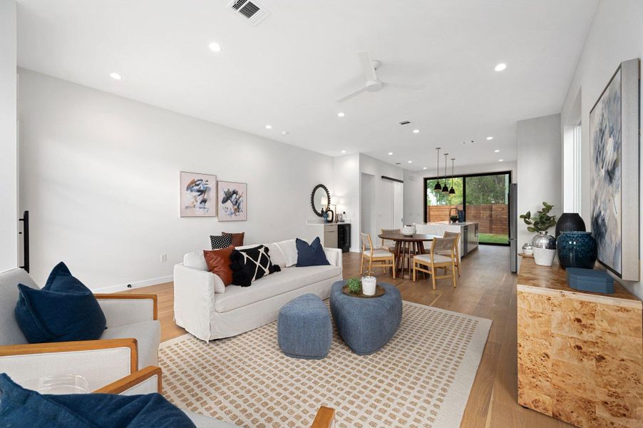 Furnished interior view inside a new home in , Austin (Image 16).