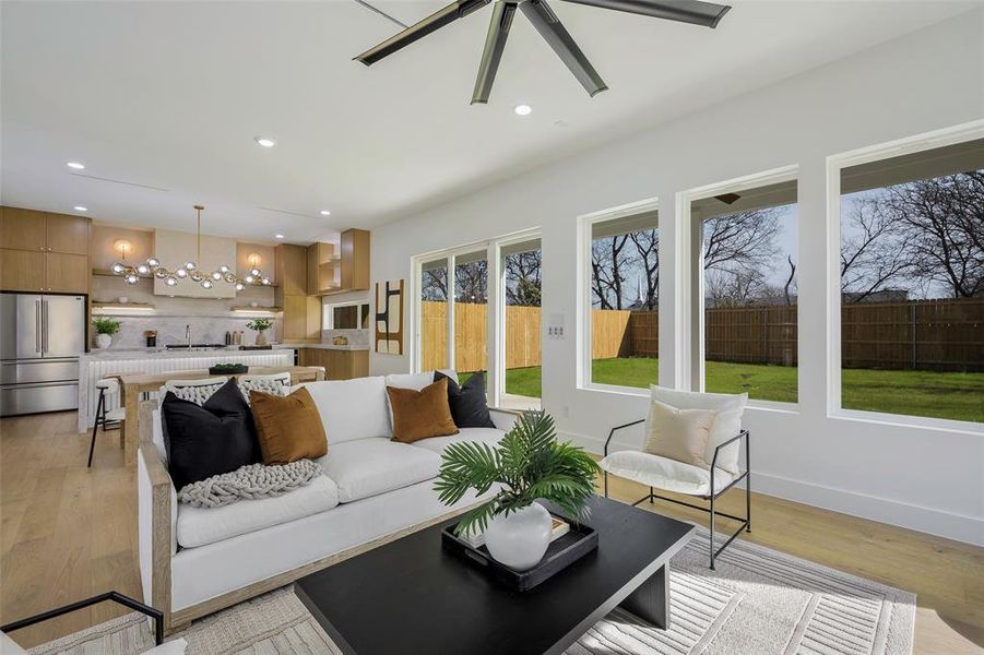 Furnished interior view inside a new home in , Dallas (Image 18).