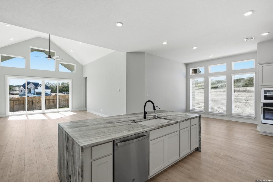 Furnished interior view inside a new home in Potranco Oaks, Castroville (Image 20).