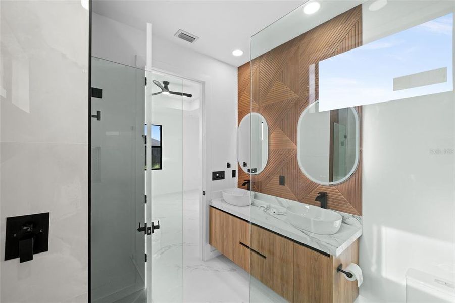 Furnished interior view inside a new home in , Cape Coral (Image 13). Furnished interior view inside a new home in , Cape Coral (Image 13).