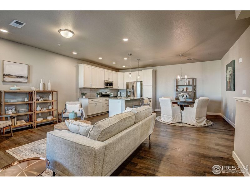 Furnished interior view inside a new home in The Lakes at Centerra - Discovery, Loveland (Image 15).