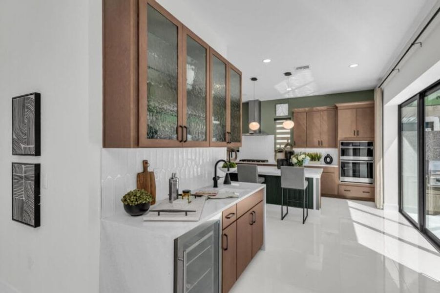 Representative furnished interior of a home built from the Silver Palm – Phase 2 by Medallion Home in Aqua, Bradenton (Image 14).