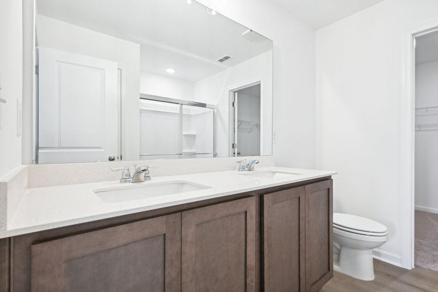 Representative furnished interior of a home built from the Meadow by Ashton Woods in Middleton Farms, Middlesex (Image 9).
