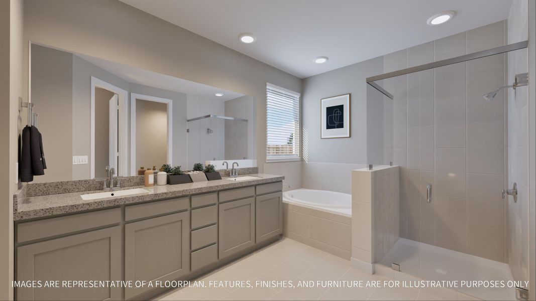 Furnished interior view inside a new home in Emberly  45', Beasley (Image 9).