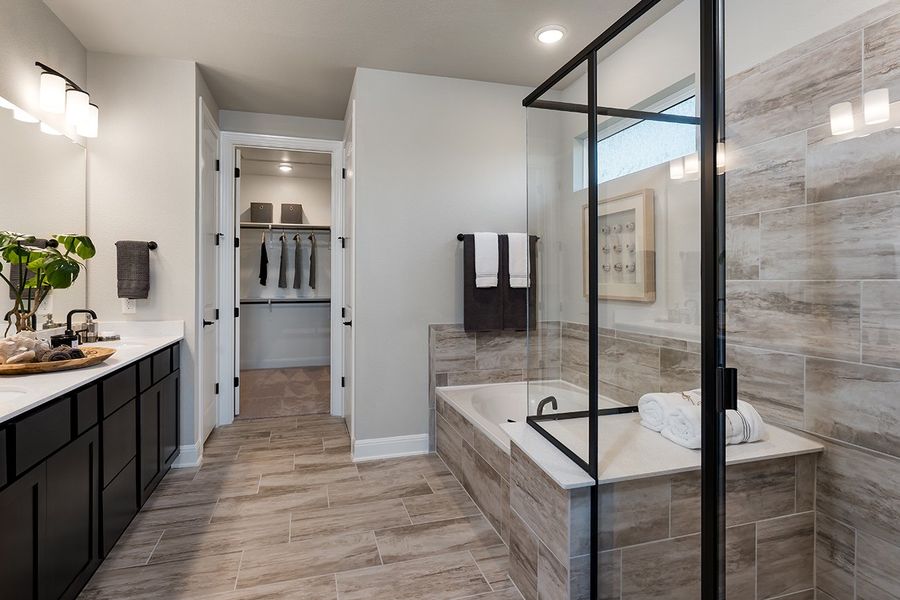 Representative furnished interior of a home built from the Driftwood by Taylor Morrison in Nolina 50s, Georgetown (Image 11).