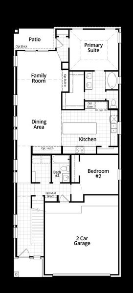 2D floor plan layout for the Angelico by Highland Homes in Heartland, Crandall, TX (Image 7). 2D floor plan layout for the Angelico by Highland Homes in Heartland, Crandall, TX (Image 7).