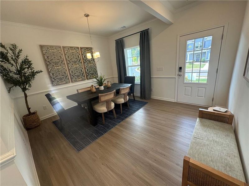 Furnished interior view inside a new home in The Reserve at Willow Oaks, Canton (Image 6).